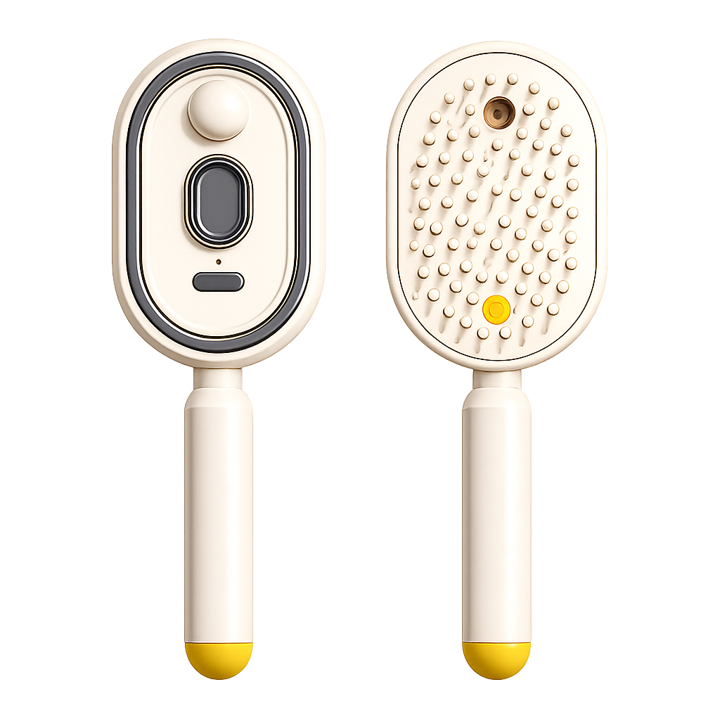 Electric Scalp Massage Comb with Mist Spray and Red Light Care