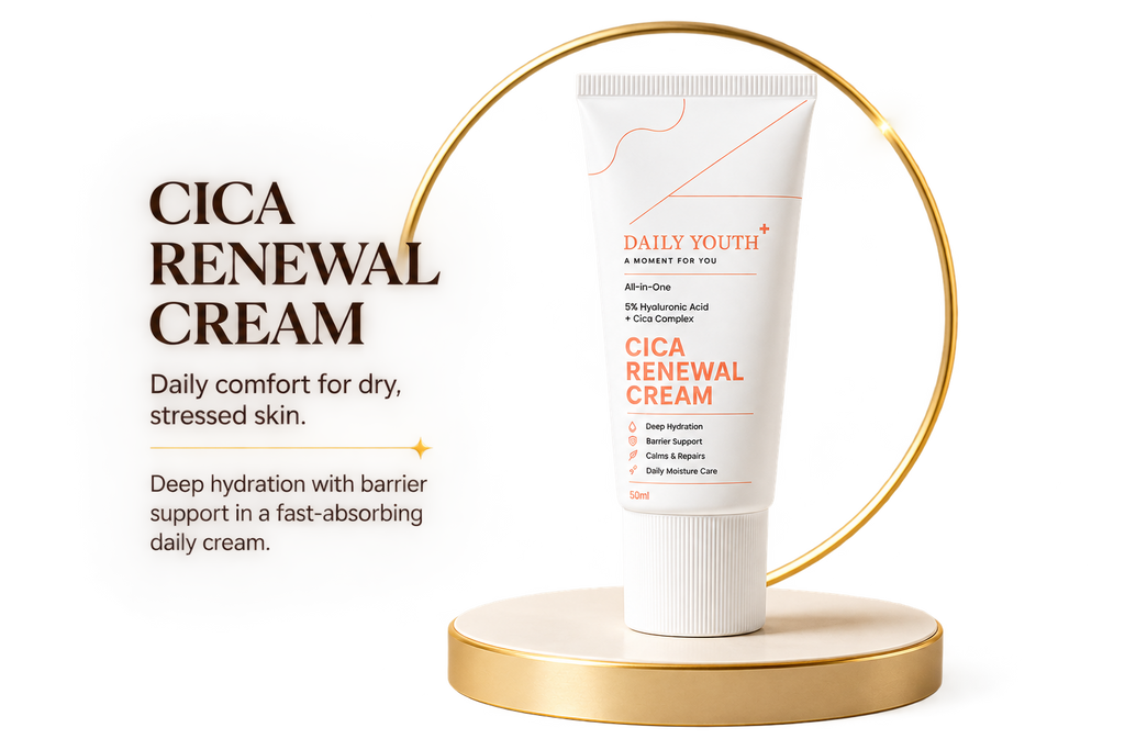 CICA Renewal Cream with 5% Hyaluronic Acid for Hydration & Barrier Support