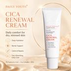 CICA Renewal Cream with 5% Hyaluronic Acid for Hydration & Barrier Support