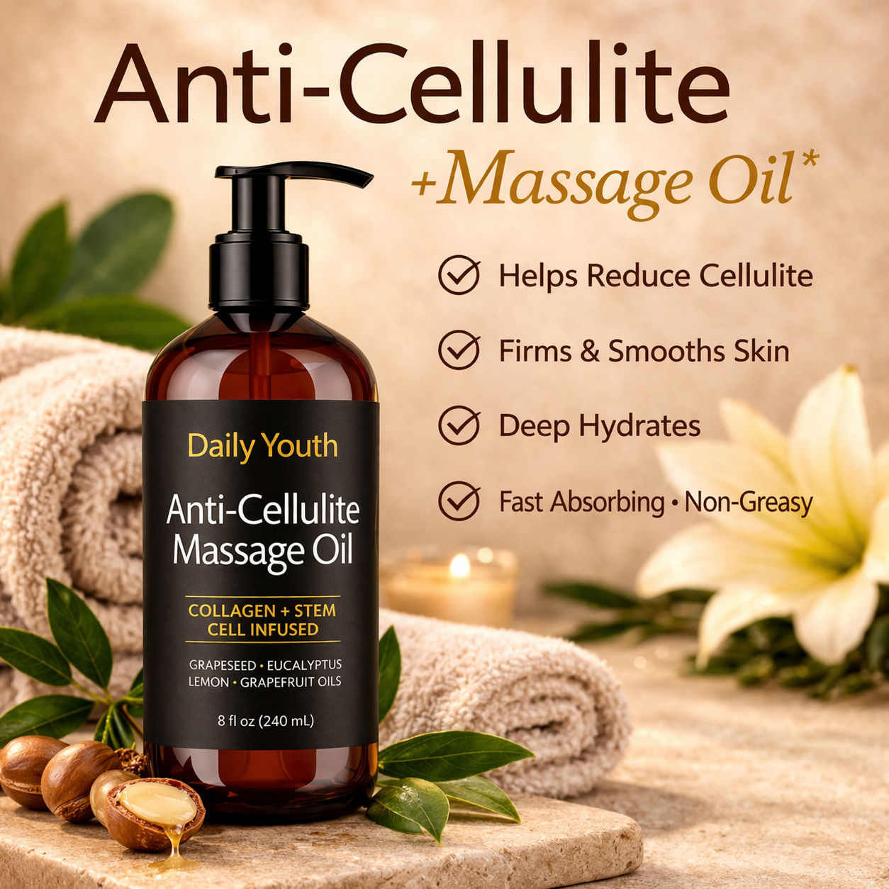 Daily Youth Collagen & Stem Cell Infused Body Firming Oil
