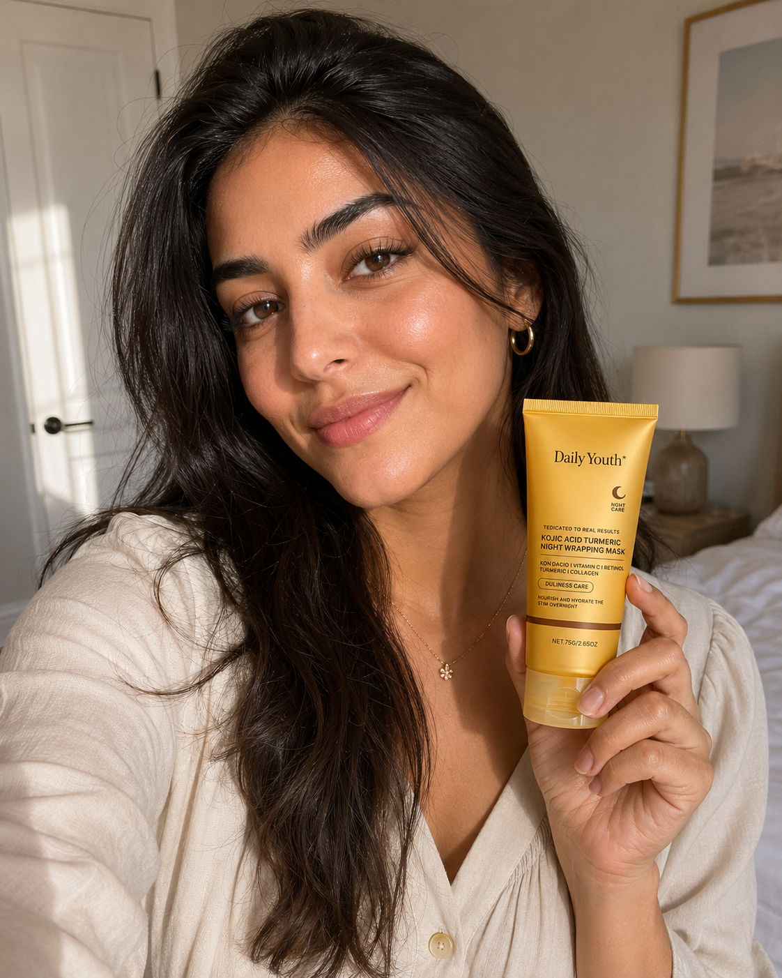 Kojic Acid Turmeric Night Wrapping Mask for Bright and Smooth Skin