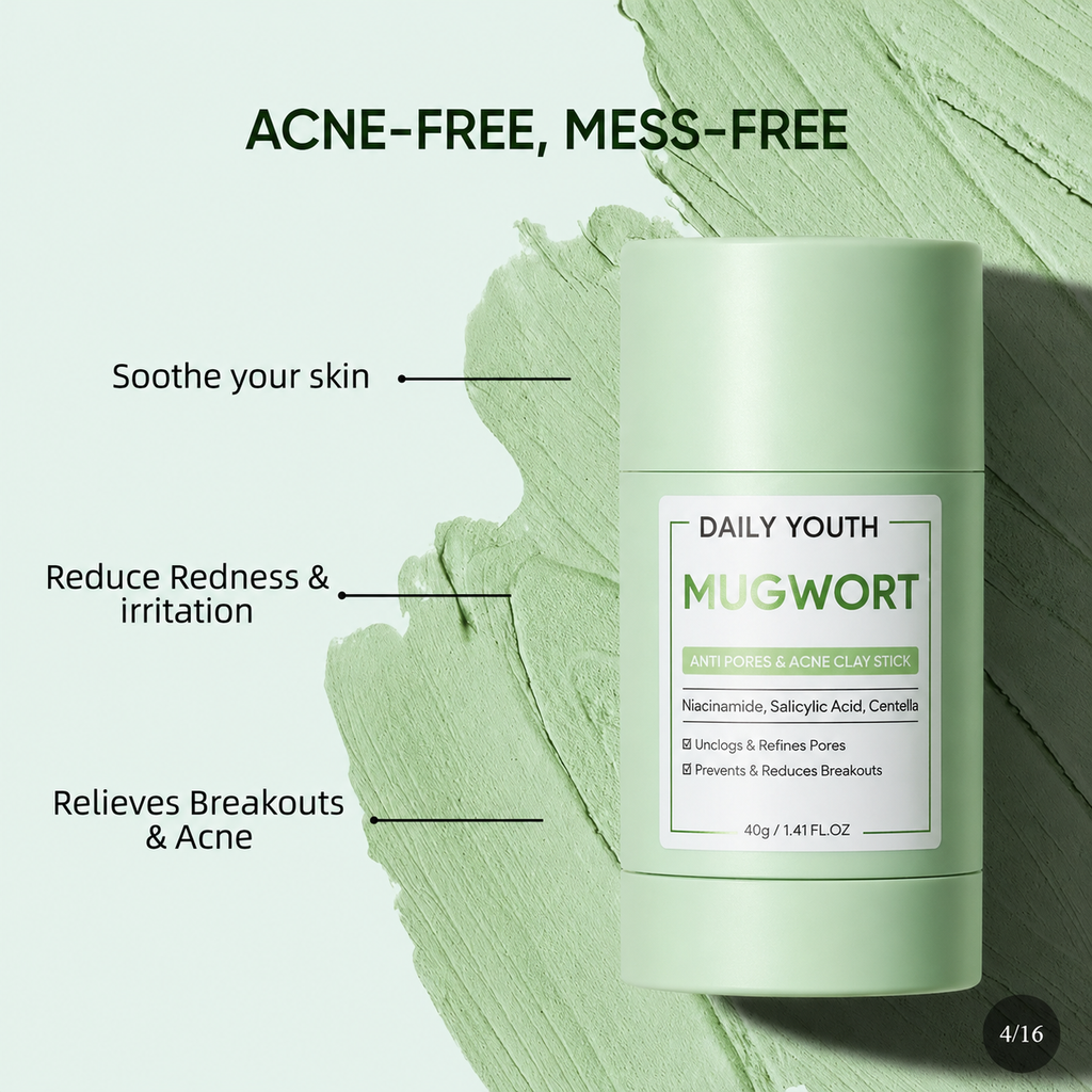 Mugwort Acne Clay Stick Mask for Blackheads and Oil Control