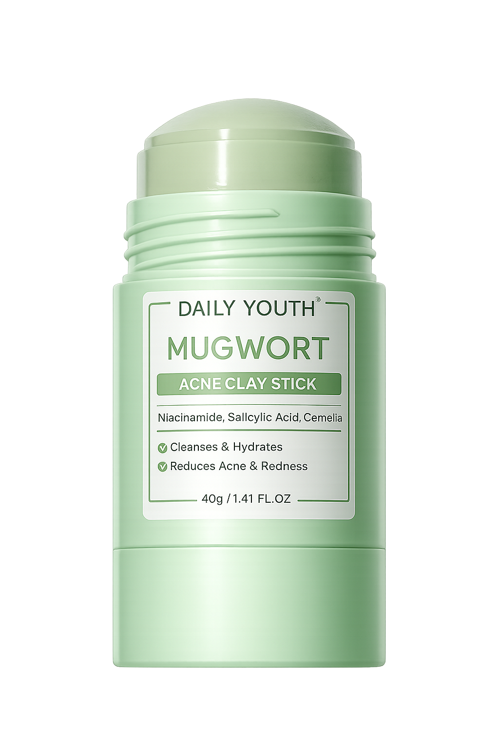 Mugwort Acne Clay Stick Mask for Blackheads and Oil Control