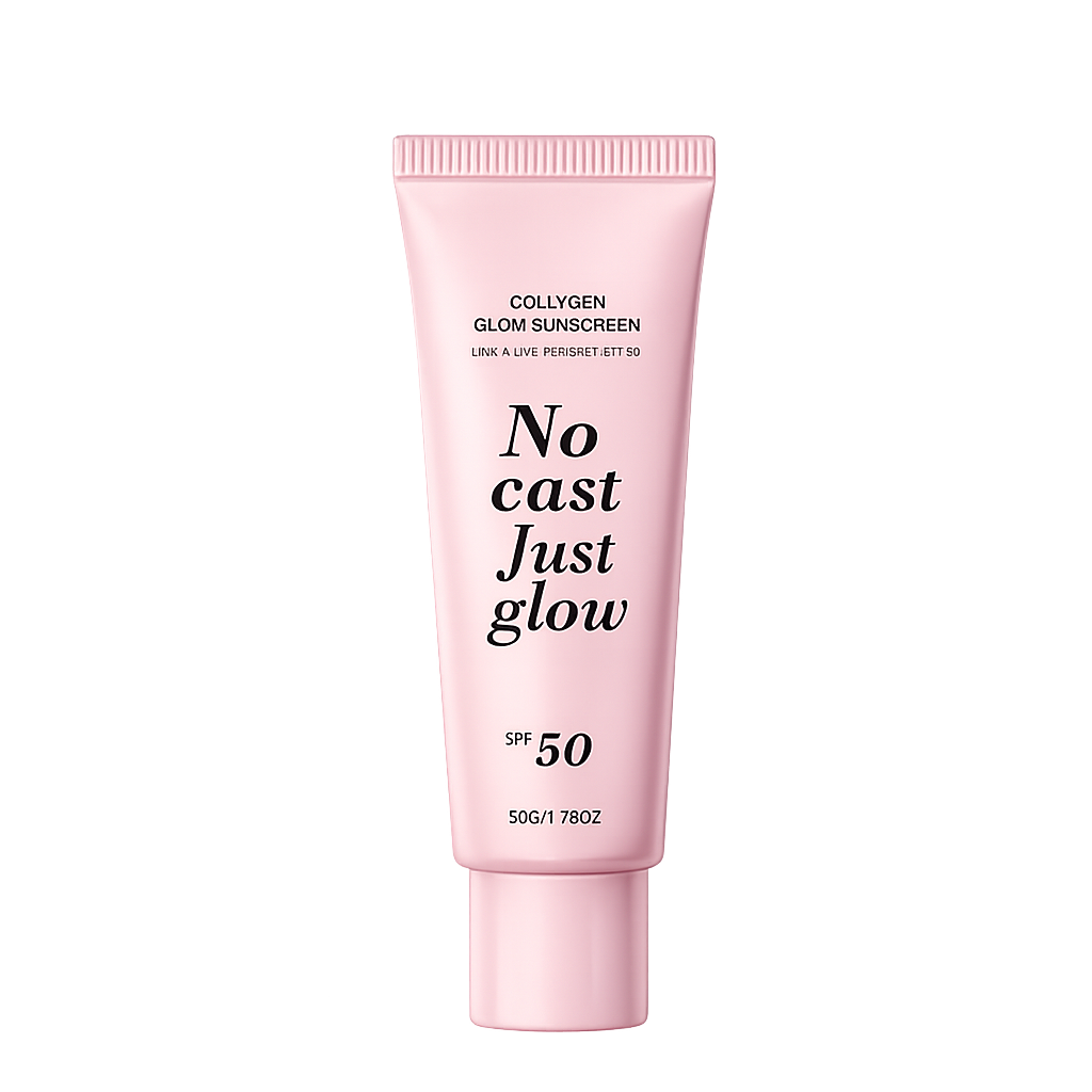 Collagen Glow Sunscreen SPF 50 – No White Cast, Just Glow