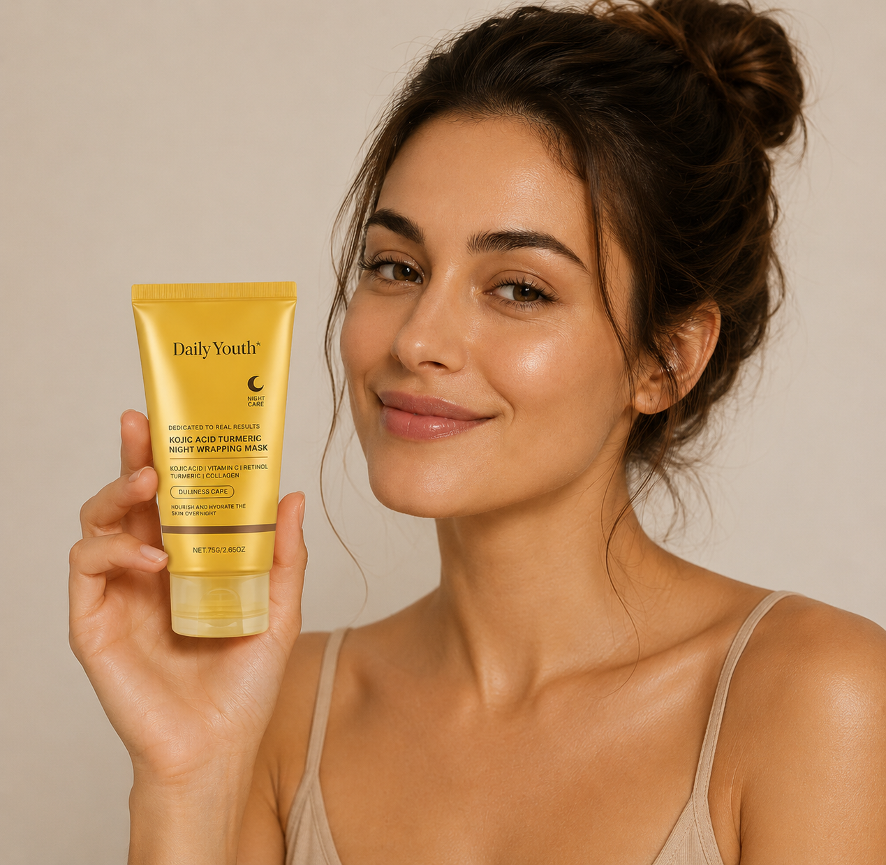 Kojic Acid Turmeric Night Wrapping Mask for Bright and Smooth Skin