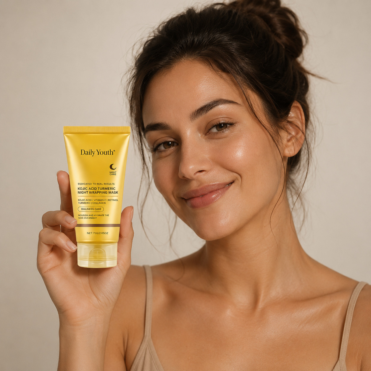Kojic Acid Turmeric Night Wrapping Mask for Bright and Smooth Skin