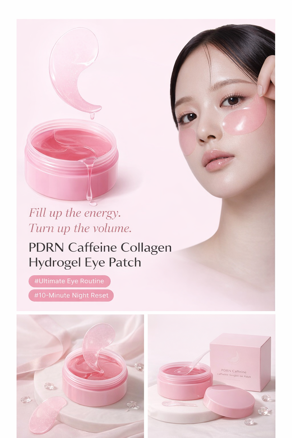PDRN Caffeine Collagen Eye Patches