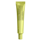 A single tube of Vitamin C Booster Shot face and eye cream moisturizer in a bright yellow-green color, shown against a plain white background.